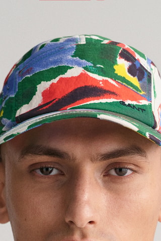 Casquette - Vert foncé et rouge