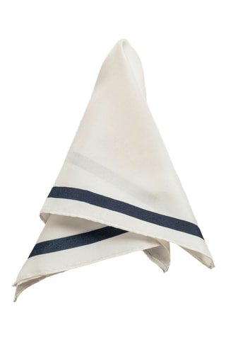 Pochette de costume en soie - Blanc