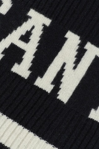 Echarpe en laine - Noir et blanc