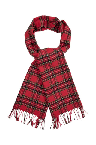 Echarpe en laine - Rouge et anthracite