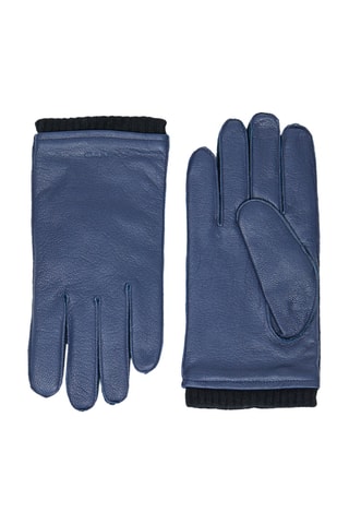 Gants en cuir de chèvre - Bleu marine