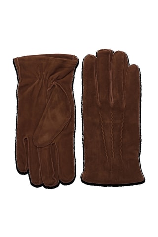 Gants en nubuck - Marron