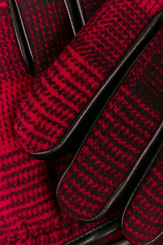 Gants en cuir de mouton et laine - Noir