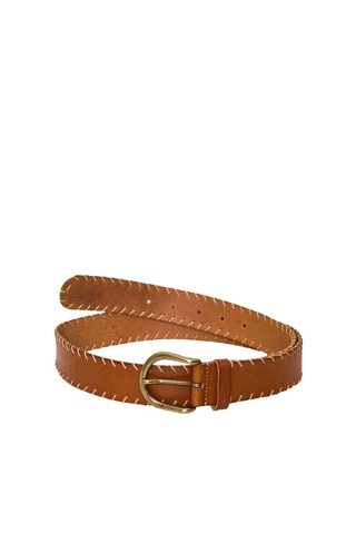 Ceinture en cuir - Marron clair