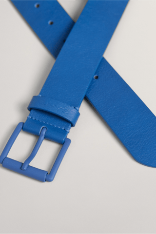 Ceinture en cuir - Bleu cobalt