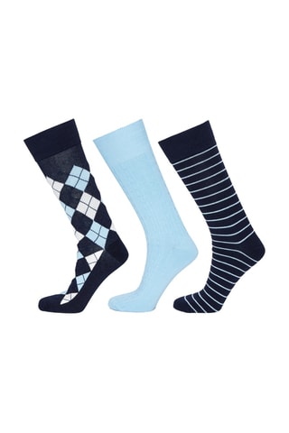 3 paires de chaussettes - Bleu