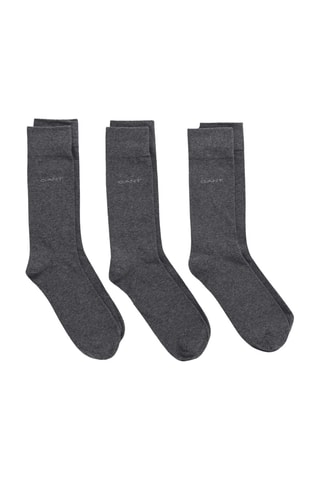 3 paires de chaussettes - Gris foncé chiné