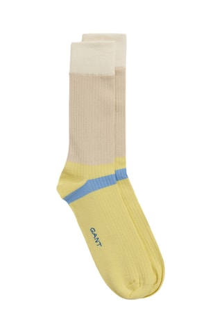 3 paires de chaussettes - Jaune et écru