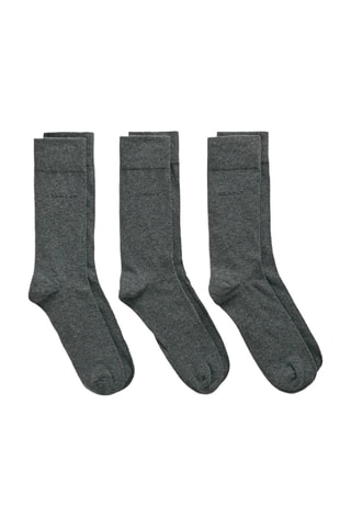 3 paires de chaussettes - Gris foncé chiné