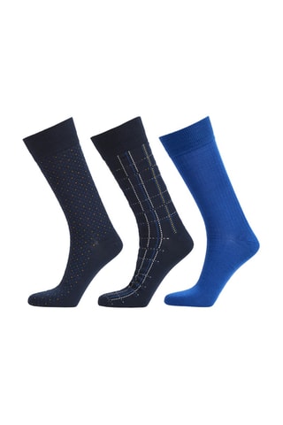 3 paires de chaussettes - Bleu