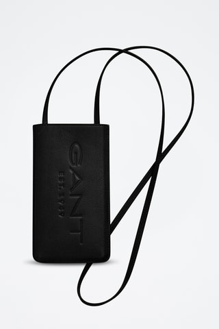 Sac bandoulière en cuir - Noir