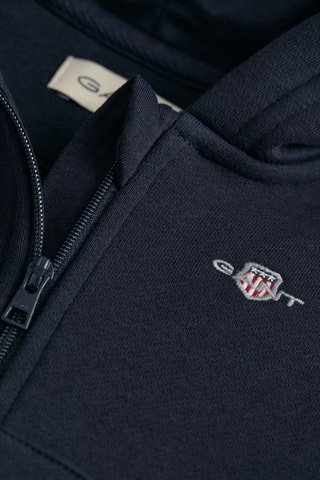 Sweat à capuche en coton biologique - Bleu nuit