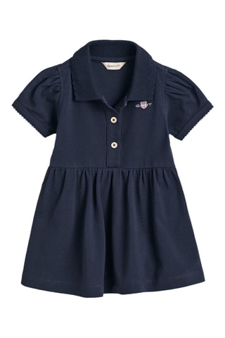 Body-robe en coton biologique - Bleu nuit