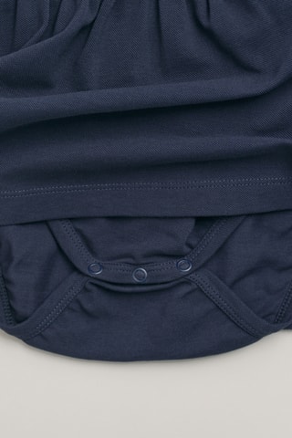Body-robe en coton biologique - Bleu nuit