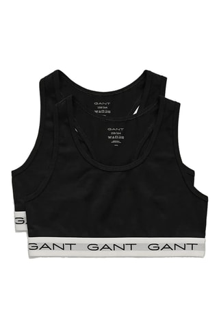 2 brassières en coton biologique - Noir