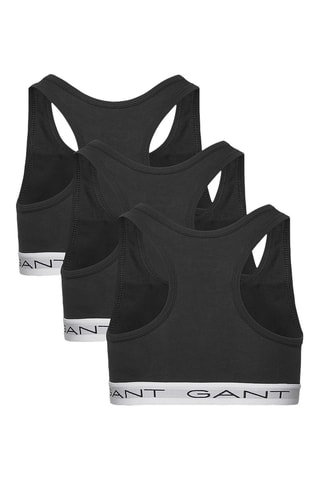 2 brassières en coton biologique - Noir