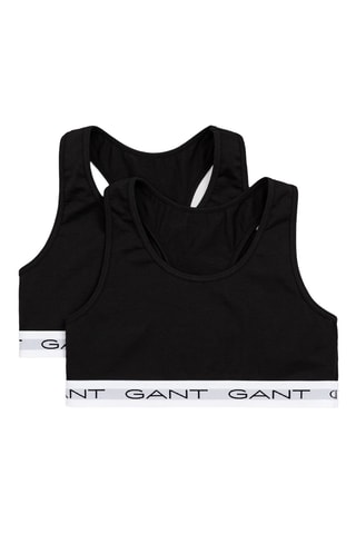 2 brassières en coton biologique - Noir