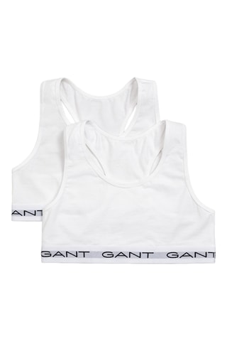 2 brassières en coton biologique - Blanc