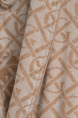Peignoir en coton biologique - Beige et marron