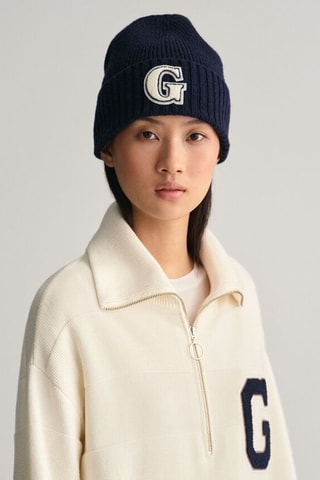 Bonnet en laine - Bleu marine
