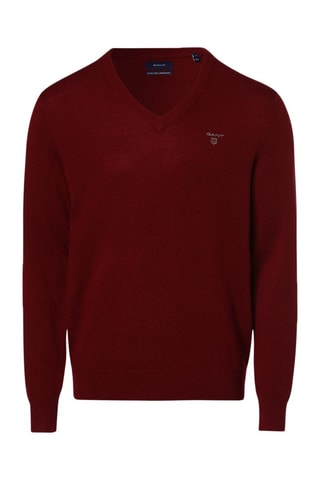 Pull regular en laine - Bordeaux