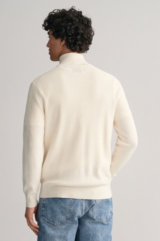 Pull regular en laine mérinos - Crème