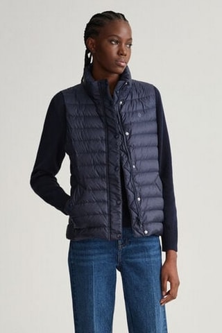 Doudoune slim sans manches - Bleu marine