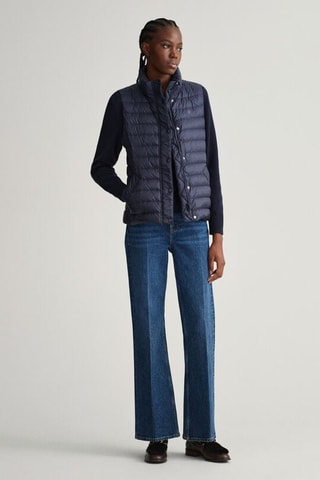 Doudoune slim sans manches - Bleu marine