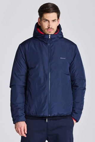 Veste réversible à capuche - Bleu marine