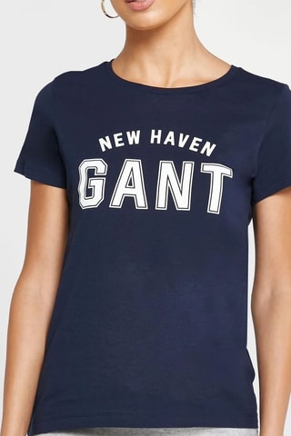 T-shirt relaxed - Bleu marine