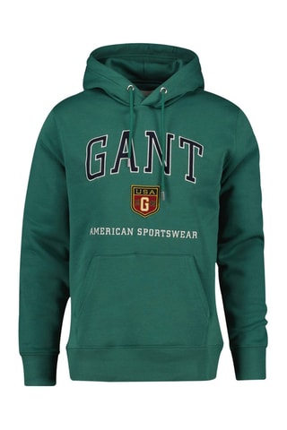 Sweat regular à capuche - Vert