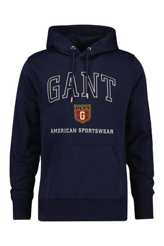 Sweat regular à capuche - Bleu marine