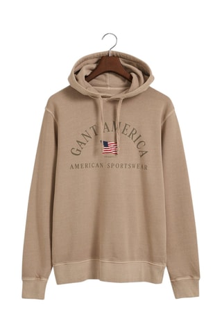 Sweat relaxed à capuche - Beige