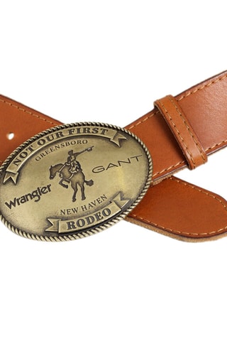 Ceinture en cuir Wrangler x Gant - Marron clair