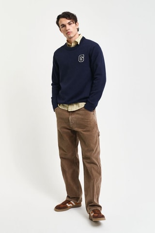 Pull - Bleu marine et blanc