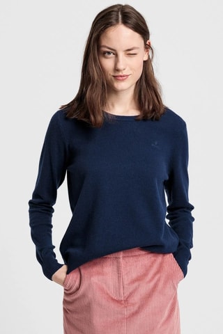 Pull en laine d’agneau - Bleu marine