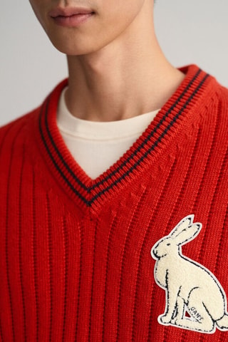 Pull en laine sans manches - Rouge