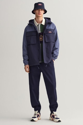 Veste regular à capuche - Bleu marine