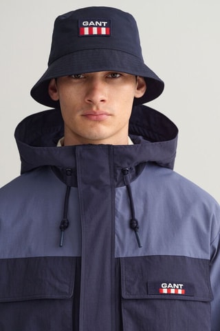 Veste regular à capuche - Bleu marine