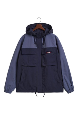 Veste regular à capuche - Bleu marine