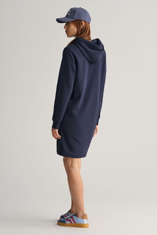 Robe sweat à capuche - Bleu marine