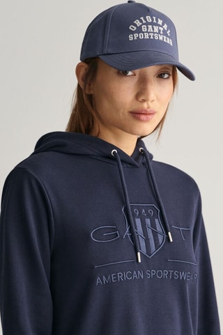 Robe sweat à capuche - Bleu marine