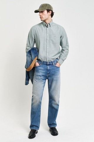Chemise en coton biologique - Vert d’eau