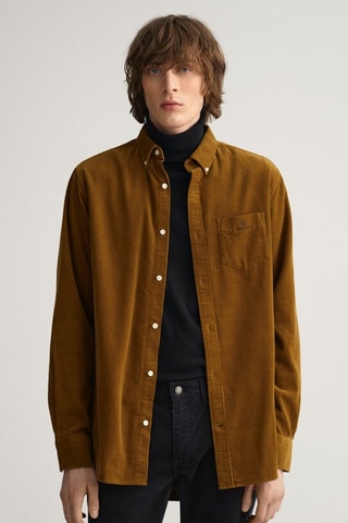 Sobrecamisa regular fit - Marrón