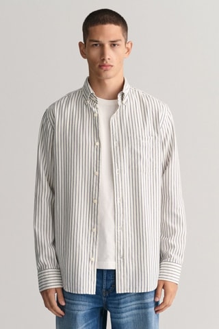 Chemise regular en coton biologique - Écru