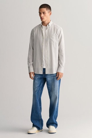 Chemise regular en coton biologique - Écru