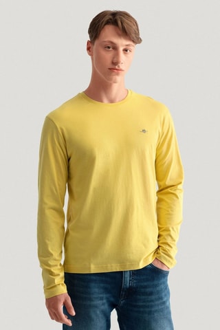 T-shirt - Jaune et bleu marine