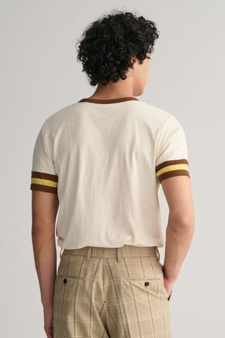 T-shirt slim - Crème