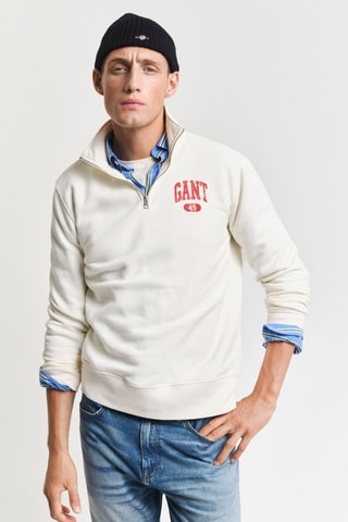Sudadera regular fit - Crema