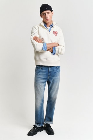 Sudadera regular fit - Crema